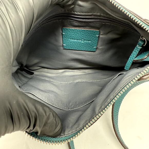 Treasure & Bond Purse Crossbody Flat Hand Bag Boho Teal Detach/Adjust-able Strap - Picture 10 of 14